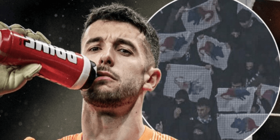 Espanyol Fans Wave Red and Blue Rat Flags in the 13th Minute to Mock Joan García